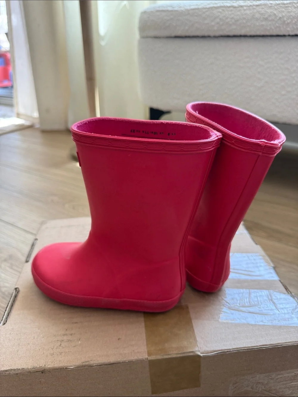 Hunter Kids Pink Classic Rain Boots size 10
